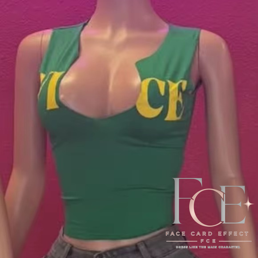 Vice Tank Top in Pink by FCE Face Card Effect