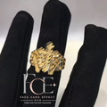 Gold Nugget Statement Ring by FCE Face Card Effect