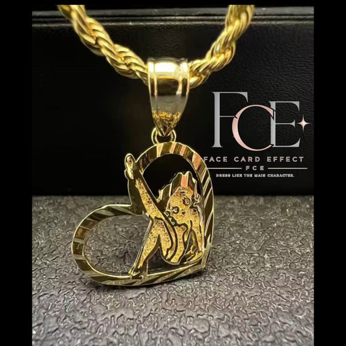 Hello Kitty Heart Pendant Necklace by FCE Face Card Effect